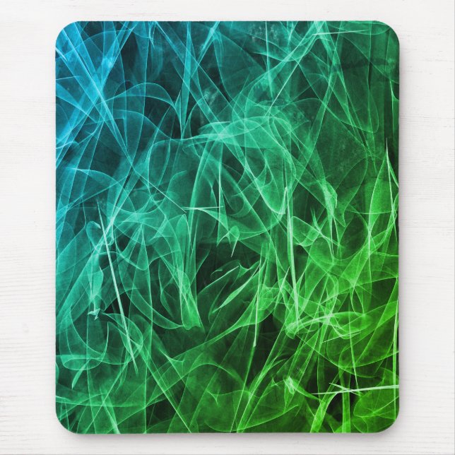 Elegant Smoke Swirls – Mystical Aesthetics  Mouse Pad (Front)