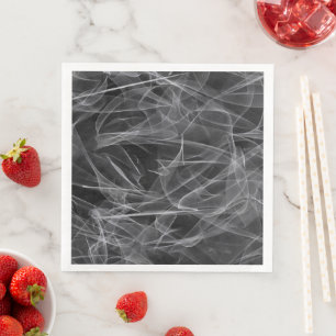 Elegant Smoke Swirls – Mystical Aesthetics Napkin