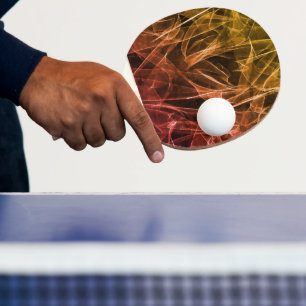 Elegant Smoke Swirls – Mystical Aesthetics  Ping Pong Paddle