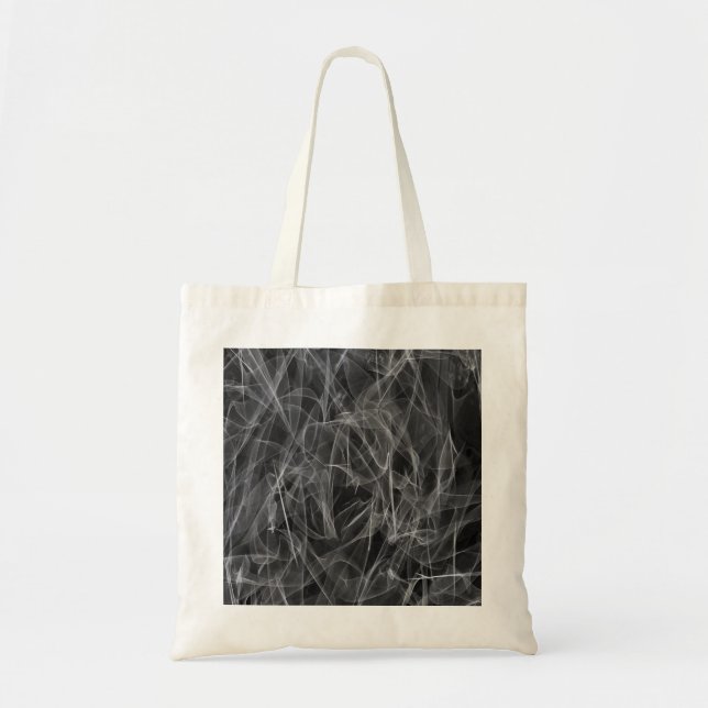 Elegant Smoke Swirls – Mystical Aesthetics Tote Bag (Front)