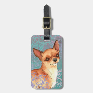 Elegant Smooth Coat Chihuahua Luggage Tag