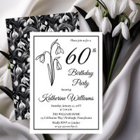Elegant Snowdrops 60th Birthday Party 