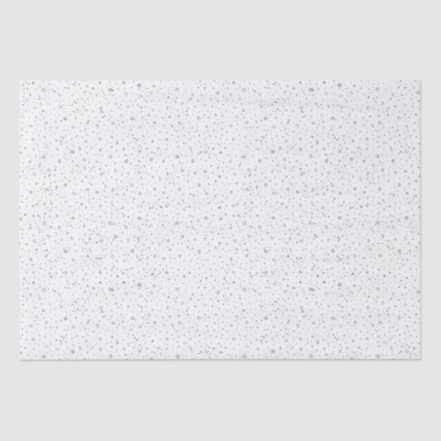 Elegant snowfall Happy Holidays  Tissue Paper (Front)