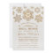 Elegant Snowflake Bridal Shower Party Invitation