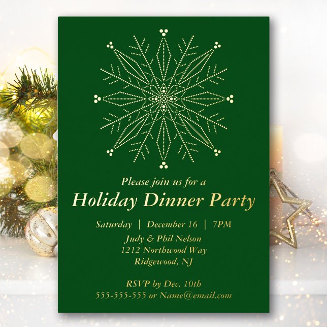 Elegant Snowflake Holiday Party (Creator Uploaded)