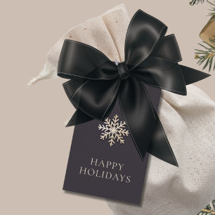 Elegant Snowflake Holiday Tag