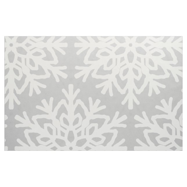 Elegant Snowflake Pattern Fabric (Fat Quarter)