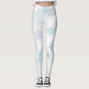 Elegant Snowflake Pattern Leggings