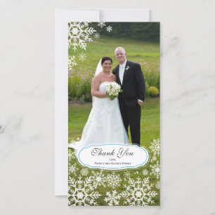 Elegant Snowflake Wedding Thank You