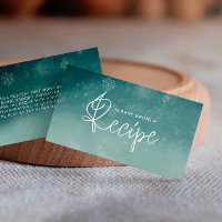 Elegant Snowflake Winter Bridal Shower Recipe