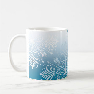 Elegant Snowflake Winter Holiday Mug