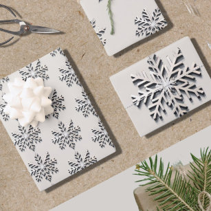 Elegant Snowflake Wrapping Paper