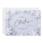 Elegant Snowflakes Corporate Christmas Greeting