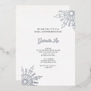 Elegant Snowflakes Winter Bridal Shower