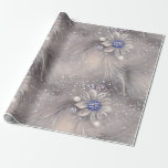 Elegant Snowy Beaded Christmas Floral Wrapping Paper<br><div class="desc">Give your recipients your best. Use this lovely, sophisticated, "jewelled" with no actual glitter, foil, or beading, high-quality gift wrap with a grid back for easy cutting. You'll appreciate the ease of use and your recipients will love its elegant beauty. Good for all occasions and holidays, very versatile. Thanks for...</div>