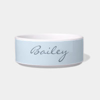 Elegant Soft Blue Handwritten Script Name Custom