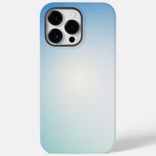  Elegant Soft Blue & White Ombre  Case-Mate iPhone 14 Pro Max Case