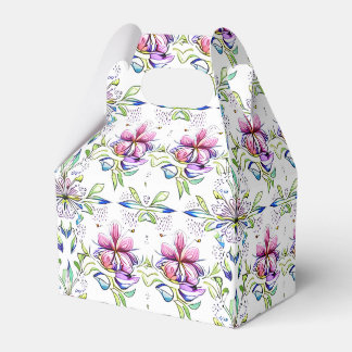 Elegant Soft Orchid Floral Pattern - Stylish  Favour Box