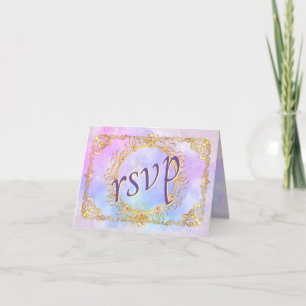 Elegant Soft Pastel & Gold Thank You Card
