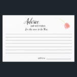 Elegant Soft Pink Tulips Advice Card<br><div class="desc">Beautiful soft pink tulips. Personalise our gorgeous stationery with your event details easily and quickly,  simply press the customise it button. Coordinating backside is included. Matching items to complete your event collection are available in our Zazzle store!</div>