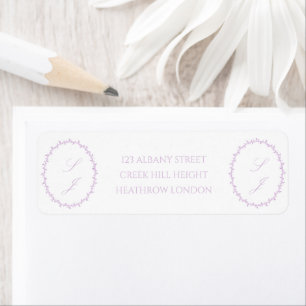 Elegant Soft Purple Monogram Wedding