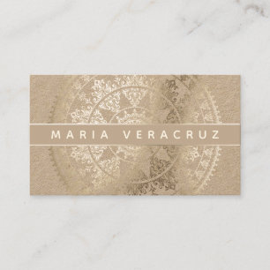 Elegant Solar Mandala Businesscards - Custom Business Card