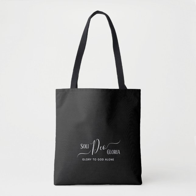 Elegant SOLI DEO GLORIA Personalised  Tote Bag (Front)