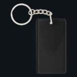 Elegant Solid Black Key Ring<br><div class="desc">🖤 Black Black is the color resulting from the complete absorption of visible light, making it the darkest shade. In light, it represents the absence of all color. In pigment, it is the combination of all colors, blended until no individual hue remains. Cultural & Psychological Meaning: Symbolism: Often associated with...</div>