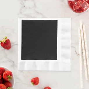 Elegant Solid Black Napkin