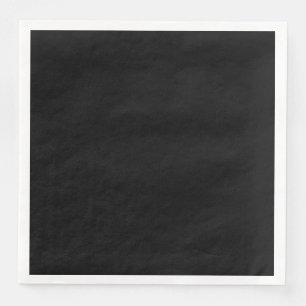 Elegant Solid Black Napkin