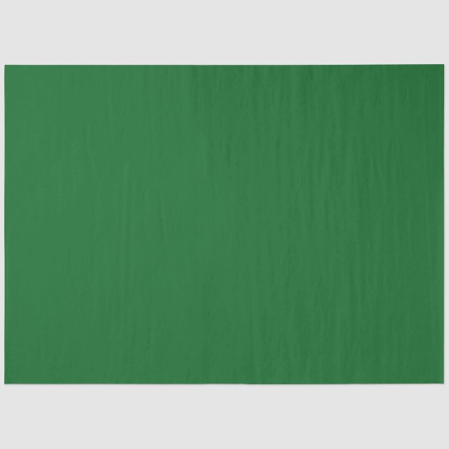 Elegant Solid Dark Green Christmas Tissue Paper (Front)