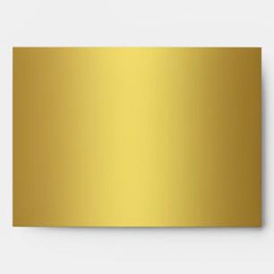 Elegant Solid Gold Linen Envelope