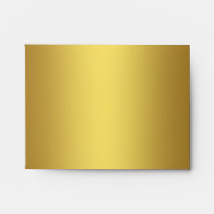 Elegant Solid Gold Linen Envelope