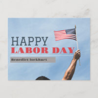 Elegant Solidarity Worker Labour Day with USA flag