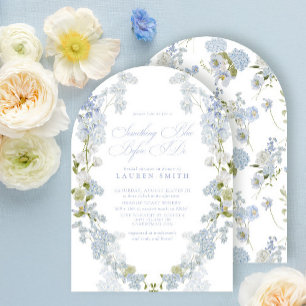 Elegant Something Blue Before I Do Bridal Shower Invitation