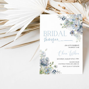 Elegant "Something Blue" Bridal Shower Party Invitation
