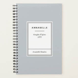 Elegant Sophisticated Classic Blue Grey 2022 Planner