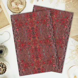 elegant sophisticated gold ruby red burgundy  tissue paper