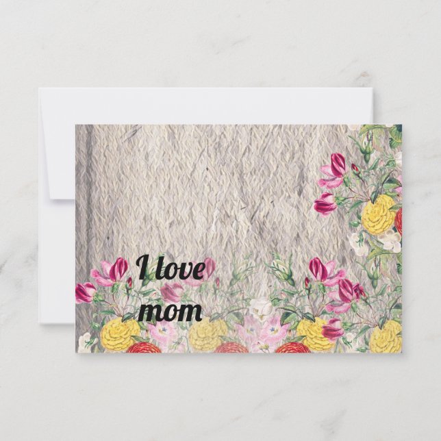 Elegant Sophisticated Inspirational Message Thank You Card (Back)