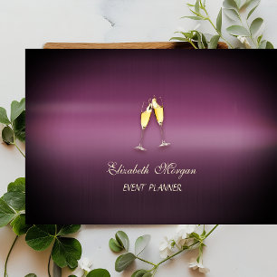 Elegant Sophisticated Modern,Gold Glass Business Card