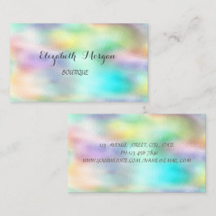 Elegant Sophisticated Modern Holographic Business Card