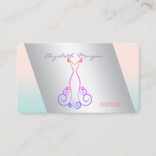 Elegant Sophisticated Modern Professional,Dress Business Card