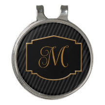 Elegant, Sophisticated Striped Monogram