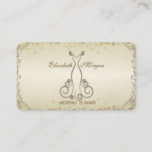 Elegant Sophisticated Stylish Professional,Dress Business Card