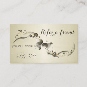 Elegant Sophisticated Stylish Referral Card