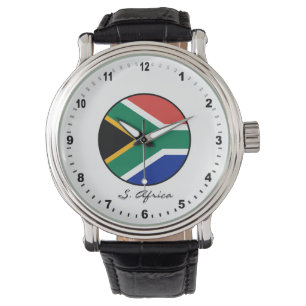 Elegant South Africa Watch & South African Flag