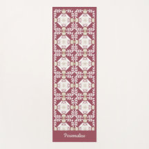 Elegant Southwest Burgundy Zen Yoga Namaste