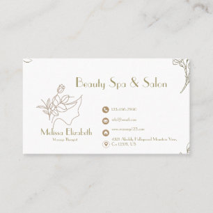 Elegant Spa Salon Beauty Appointment Card