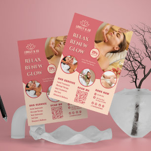 Elegant Spa & Salon Beauty Flyer Template