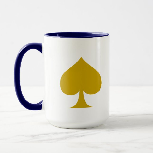 Elegant Spade Design Mug (Left)